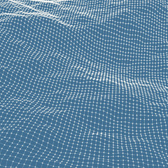 Image showing Abstract grid background. Water surface. Vector illustration. 