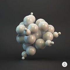 Image showing 3d abstract spheres. Vector illustration. 