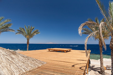 Image showing Beach at the luxury hotel, Sharm el Sheikh, Egypt