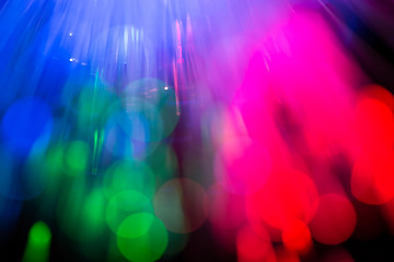 Image showing optical fibres abstract blurred technology background