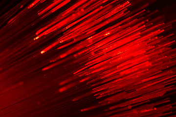 Image showing optical fibres abstract blurred technology background