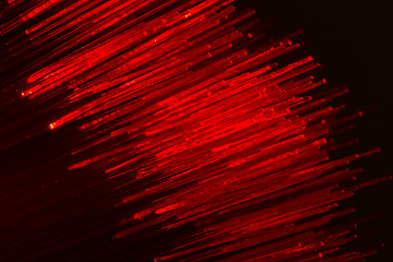 Image showing optical fibres abstract blurred technology background