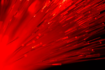 Image showing optical fibres abstract blurred technology background