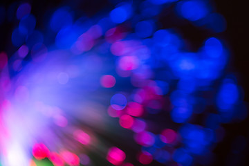 Image showing optical fibres abstract blurred technology background