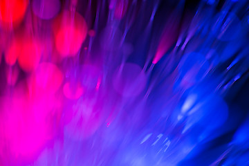 Image showing optical fibres abstract blurred technology background