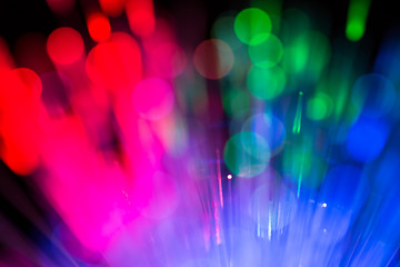 Image showing optical fibres abstract blurred technology background