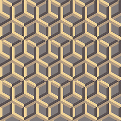 Image showing 3d abstract geometric seamless background. Vector illustration.