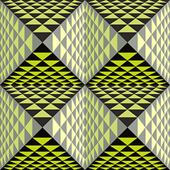 Image showing Abstract geometrical background with pyramids. Seamless pattern.