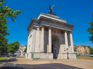 Image showing Wellington arch in London