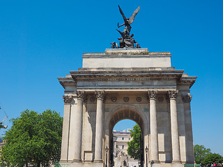 Image showing Wellington arch in London
