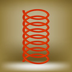 Image showing Metal Red Spring