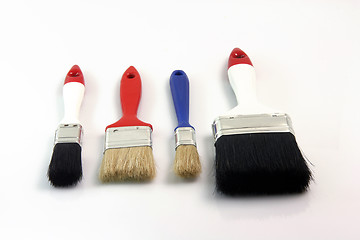Image showing four paint brushes