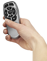 Image showing hand and remote control