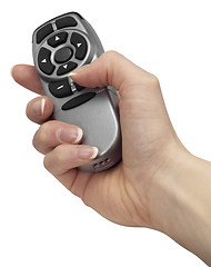 Image showing hand and remote control