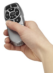 Image showing hand and remote control