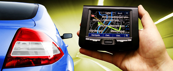 Image showing Gps in a man hand.