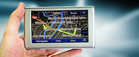 Image showing Gps in a man hand.