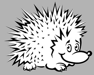 Image showing funny hedgehog illustration