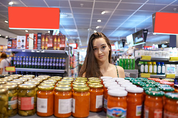 Image showing young woman shopping