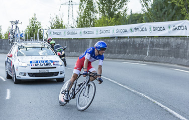 Image showing The Cyclist Sylvain Chavane - Tour de France 2014