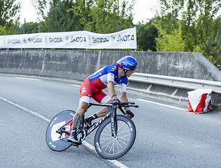 Image showing The Cyclist Sylvain Chavanel - Tour de France 2014