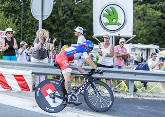 Image showing The Cyclist Sylvain Chavanel - Tour de France 2014