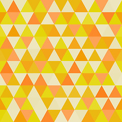 Image showing Seamless geometric triangles background. Mosaic. 