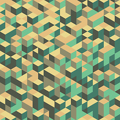 Image showing 3d blocks structure background. Vector illustration. 