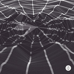 Image showing Network background. 3d technology vector illustration. 