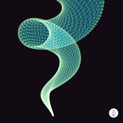 Image showing Spiral. 3d vector illustration. 