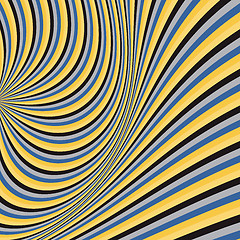 Image showing Pattern with optical illusion. Abstract background. Optical art.