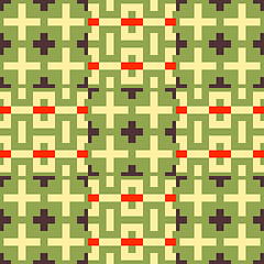 Image showing Seamless pattern. Mosaic. Template for design.