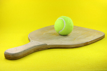 Image showing racket and ball