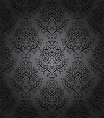 Image showing Damask seamless vector pattern