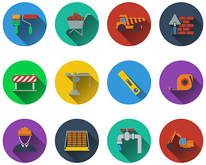 Image showing Set of construction icons 