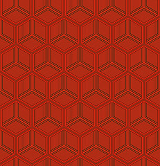 Image showing Geometric chinese seamless pattern