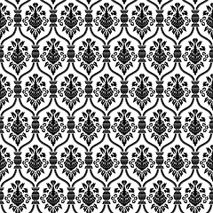 Image showing Damask seamless pattern