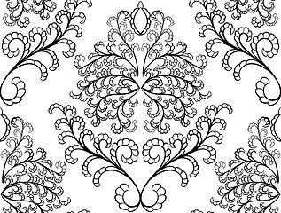 Image showing Seamless damask pattern