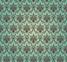 Image showing Damask seamless vector pattern