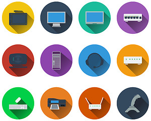 Image showing Set of computer icons