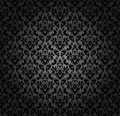 Image showing Damask seamless vector pattern