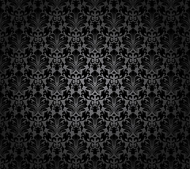 Image showing Damask seamless vector pattern