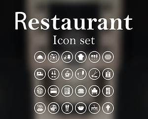 Image showing Restaurant icon set