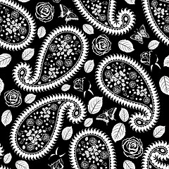 Image showing Oriental cucumbers seamless pattern