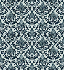 Image showing Damask seamless vector pattern