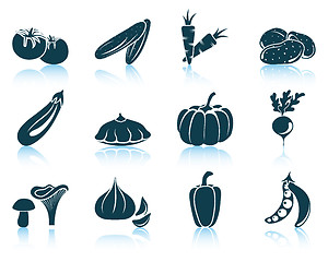 Image showing Set of vegetables icon