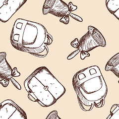 Image showing Back to school seamless doodle pattern