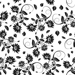 Image showing Seamless vector floral pattern.