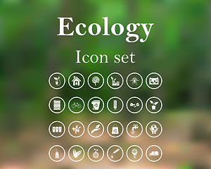 Image showing Ecology icon set