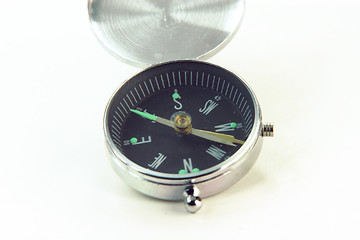 Image showing compass in white